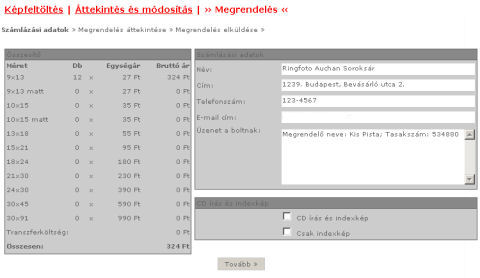 Megrendels lezrsa